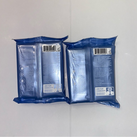 2 pk global beauty care retinol cleansing clothes wipes NEW - Picture 6 of 9